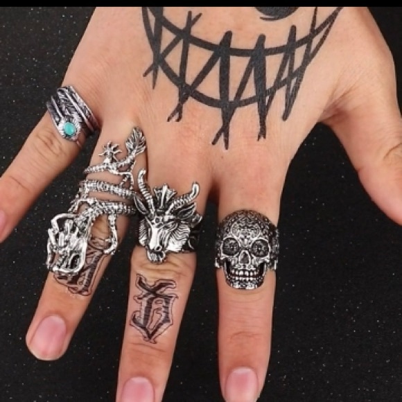 Vintage-Style Punk Raven Claw WrapAround SilverAlloy Adjustable Ring H229 - Picture 8 of 16